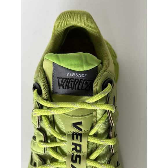 NIB $895 Versace Trigreca Chain Reaction Sneakers Citron 11.5 (44.5) IT DSU8094 main image 4